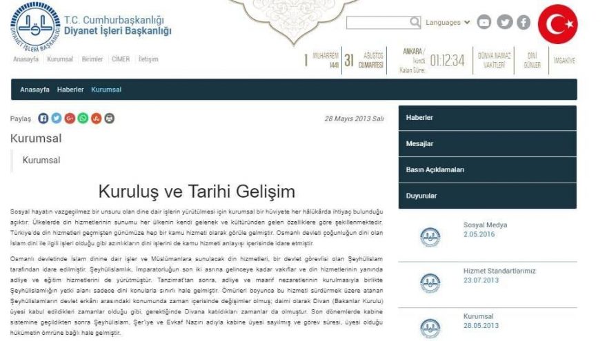 Diyanet'ten bir skandal daha Kurucusunu yine unuttu... - Resim : 1