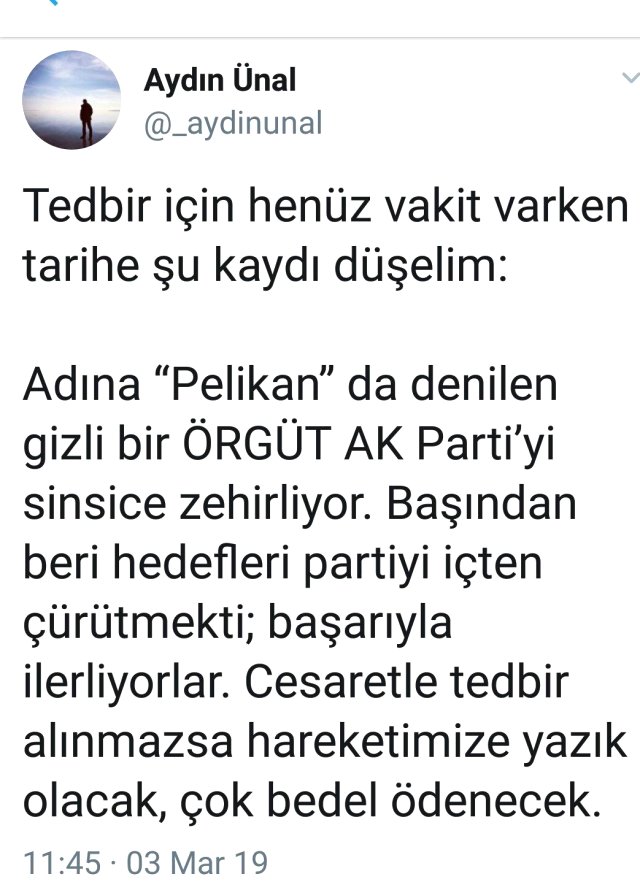 Erdoğan'a yakın isimden olay olan tweet: AK Parti'yi sinsice zehirliyor - Resim : 1