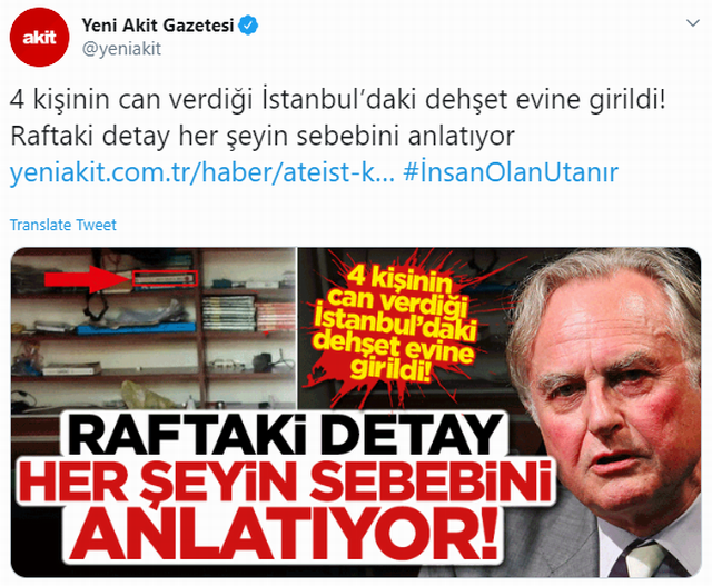 Yeni Akit'ten Fatih'teki intiharlara skandal yorum - Resim : 1