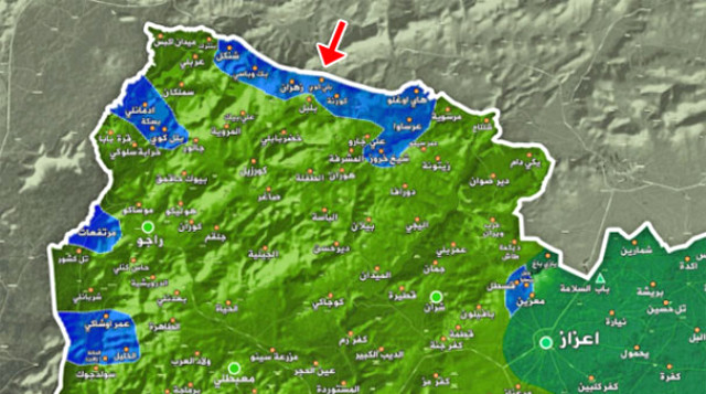 Ali Kar köyü teröristlerden temizlendi ! İşte yeni Afrin haritası - Resim : 1