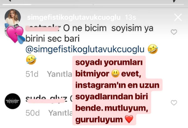 Simge Fıstıkoğlu'nun yeni soyadı sosyal medyayı salladı - Resim : 1