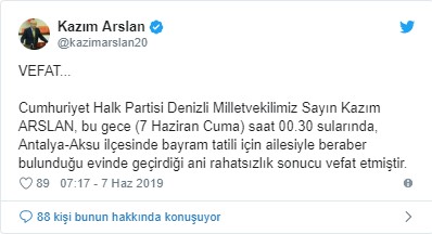 CHP Denizli Milletvekili hayatını kaybetti - Resim : 1