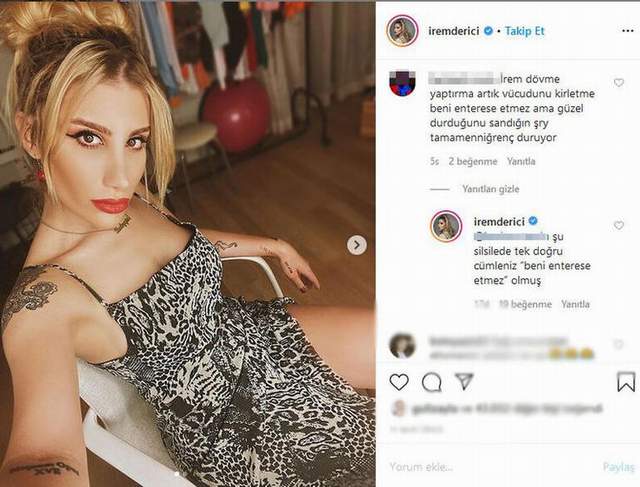 İrem Derici'den sosyal medyada olay yanıt! - Resim : 1