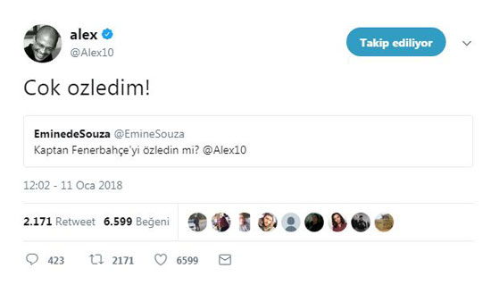 Alex'ten duygulandıran Fenerbahçe mesajı - Resim : 1