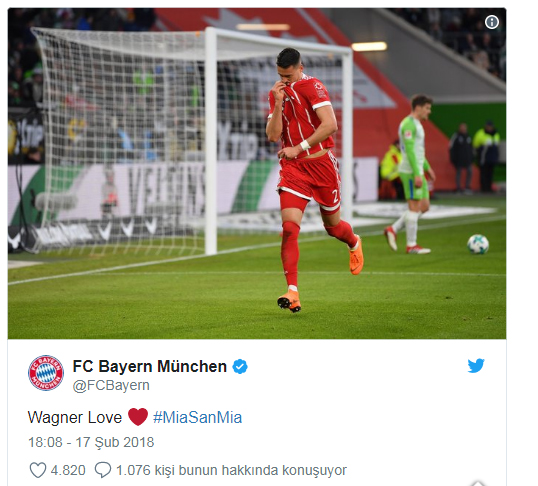 Bayern Münih'ten 'Wagner Love'lu gönderme - Resim : 1