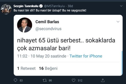 Cemil Barlas'tan 65 yaş üstü için skandal paylaşım: Azmasalar bari! - Resim : 1