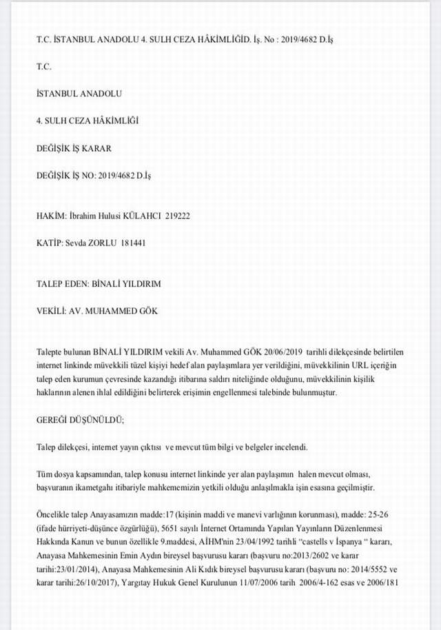 Binali Yıldırım ve oğullarının malvarlığından söz etmek artık yasak - Resim : 2