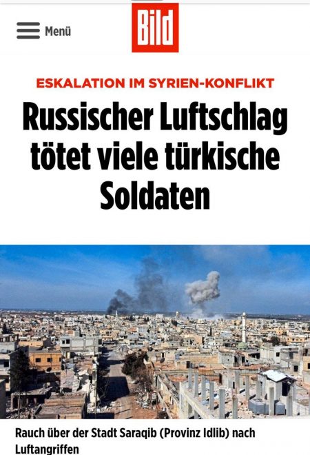 İdlib'deki hain saldırı dünya basınında: ''Rus uçakları Türk askerini vurdu'' - Resim : 1