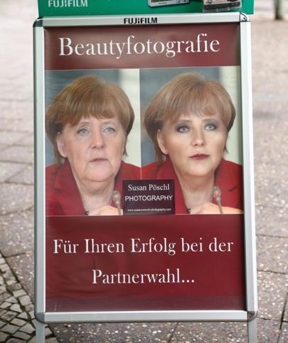 Merkelli reklam ülkede olay oldu - Resim : 1