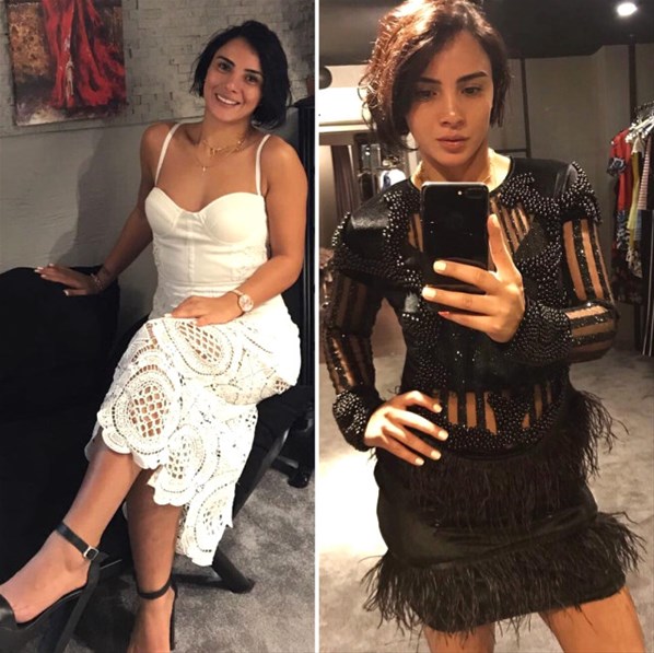 Mini etekli pozları olay oldu ! - Resim : 1