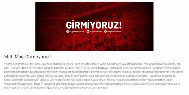 Milli maçın biletleri siyasi partilerin örgütlerine mi dağıtıldı ? - Resim : 1