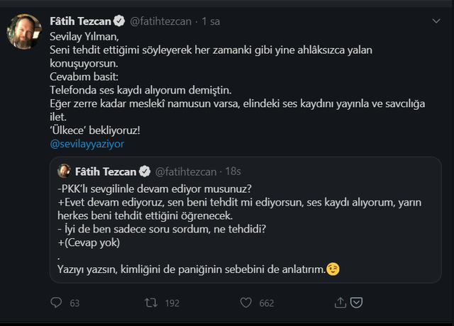 ''Fatih Tezcan bizi tehdit ediyor'' - Resim : 1