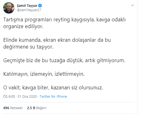 AK Partili eksi vekil Şamil Tayyar'dan itiraf gibi açıklama ! - Resim : 1
