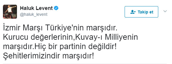 Haluk Levent’ten Rıdvan Dilmen'e ''İzmir Marşı'' cevabı  - Resim : 2