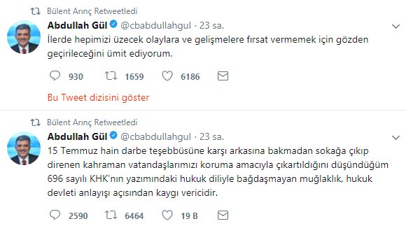 Arınç'tan Abdullah Gül'e destek ! - Resim : 2