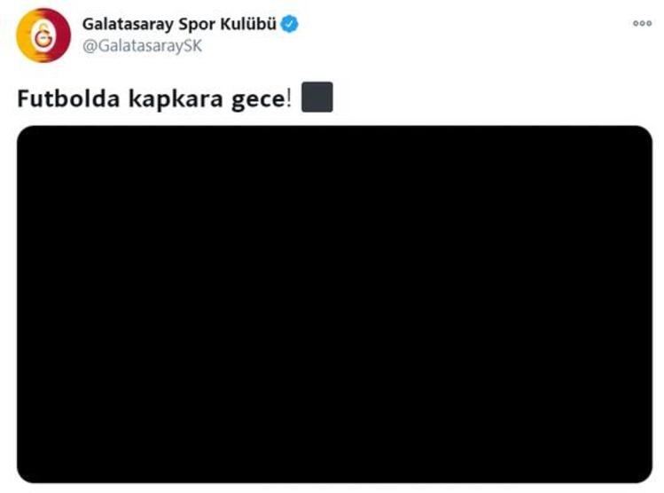 Galatasaray'dan olay paylaşım: Futbolda kapkara gece - Resim : 1