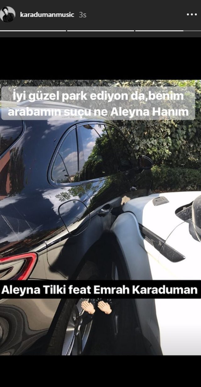 Aleyna Tilki Emrah Karaduman'ın arabasına çarptı - Resim : 2