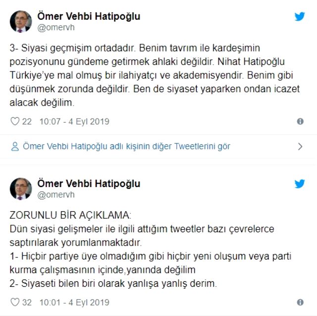 Nihat Hatiopoğlu'nun ağabeyinden Davutoğlu'nun ihracına tepki - Resim : 2