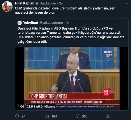 Hilal Kaplan'dan ''gazeteci değilsin'' diyen Kılıçdaroğlu'na yanıt - Resim : 1