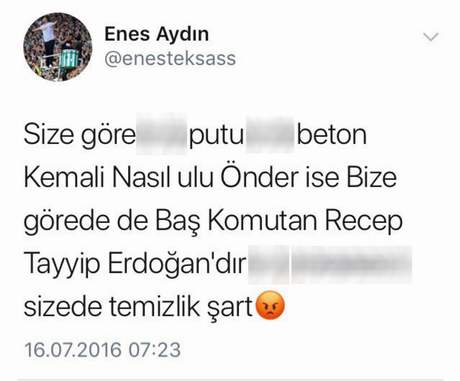 Bursaspor tribün liderinden Atatürk'e ağır hakaret! - Resim : 1