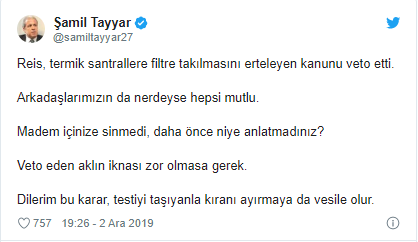 Şamil Tayyar'dan AK Partililere zor soru: ''Madem içinize sinmedi...'' - Resim : 1