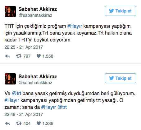 Sabah Akkiraz'dan TRT hakkında şok iddia - Resim : 1