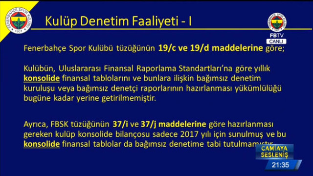 Ali Koç Fenerbahçe'nin borcunu açıkladı ! - Resim : 2