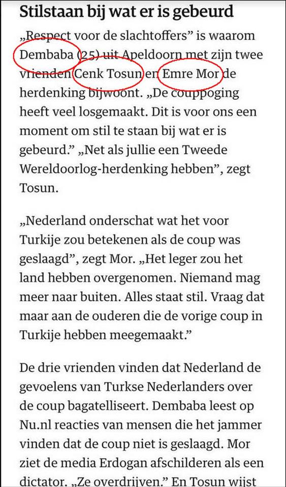 Hollanda gazetesinden skandal 15 Temmuz haberi - Resim : 1
