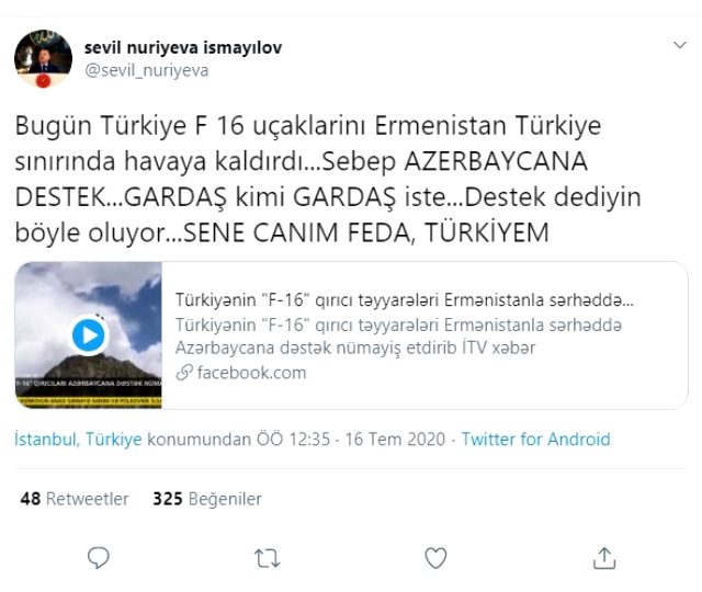 Türk F-16'lar Ermenistan sınırında uçuş yaptı - Resim : 1