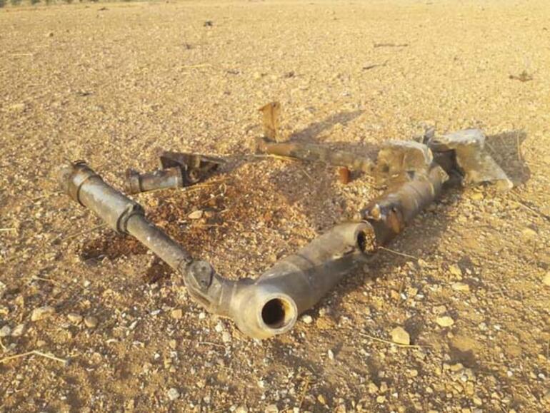 İdlib'de savaş uçağı düşürüldü - Resim : 1