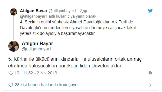 ''Seçimin galibi şüphesiz Ahmet Davutoğlu’dur'' - Resim : 3