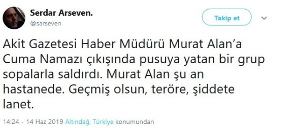 Türk askerine ''eşek'' diyen Akit haber müdürüne saldırı: 4 gözaltı - Resim : 2