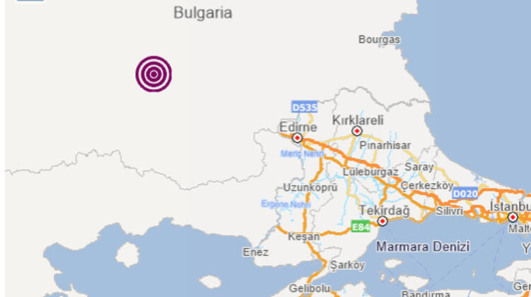 Bulgaristan'da 4,5 büyüklüğünde deprem - Resim : 1