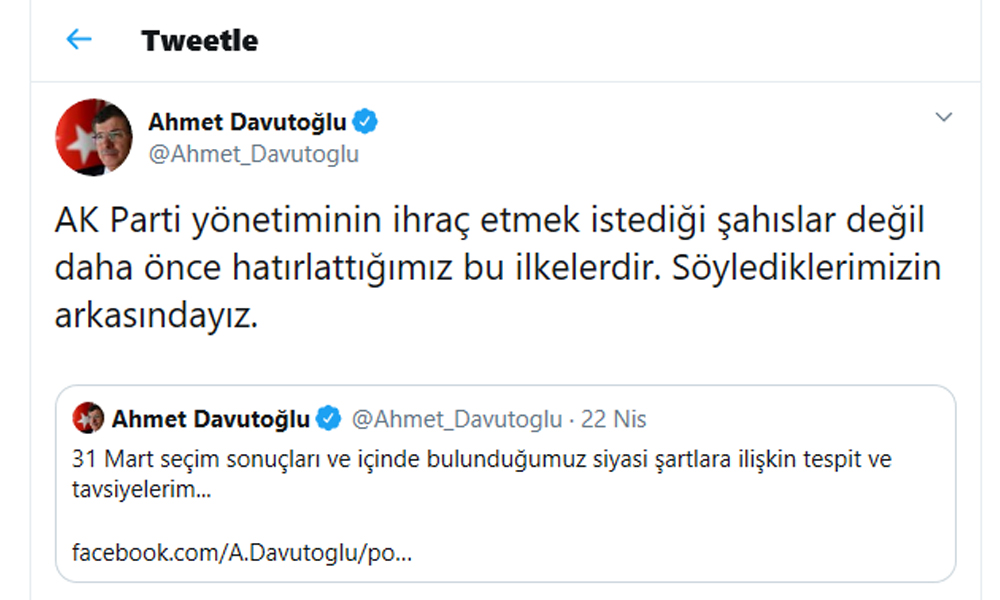 AK Parti'den ihracı istenen Davutoğlu sessizliğini bozdu ! - Resim : 1