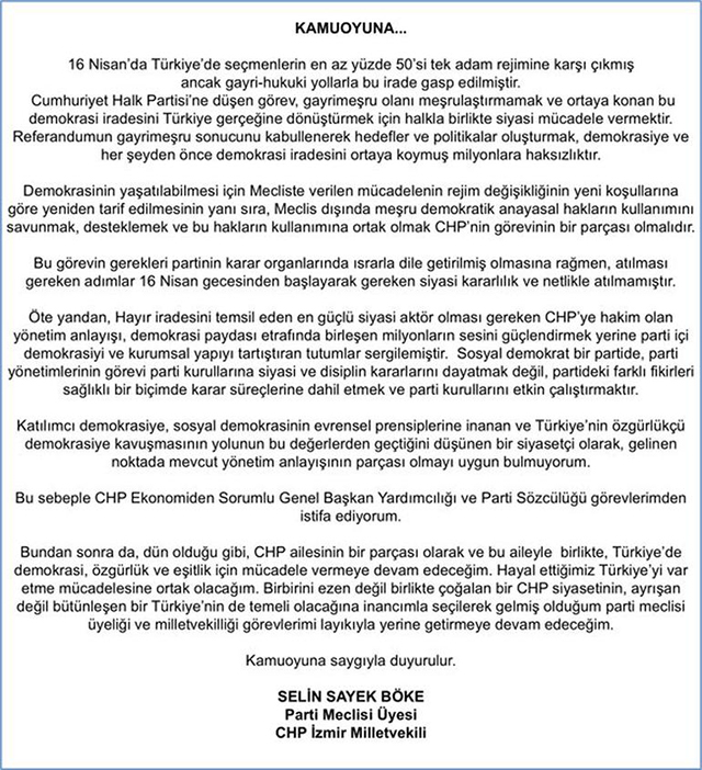 CHP'li Selin Sayek Böke'den sürpriz istifa kararı  - Resim : 1