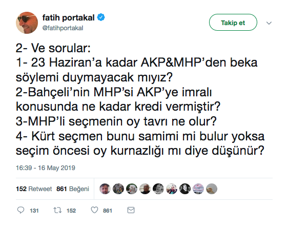 Fatih Portakal'dan Cumhur İttifakı'na ''Öcalan'' soruları - Resim : 2