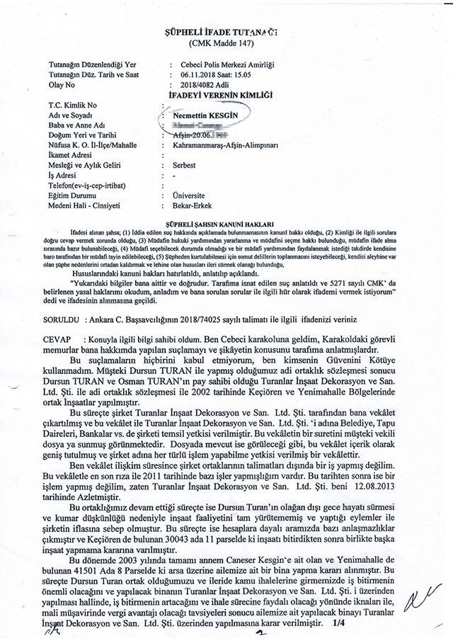 Yavaş'ı suçlayan Kesgin'in ''sahte feragatname hazırladığı'' ortaya çıktı - Resim : 1