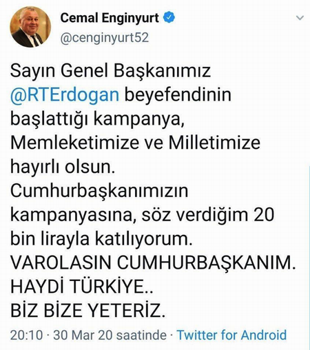 MHP'li Enginyurt, Erdoğan'a ''Genel Başkanımız'' dedi - Resim : 1