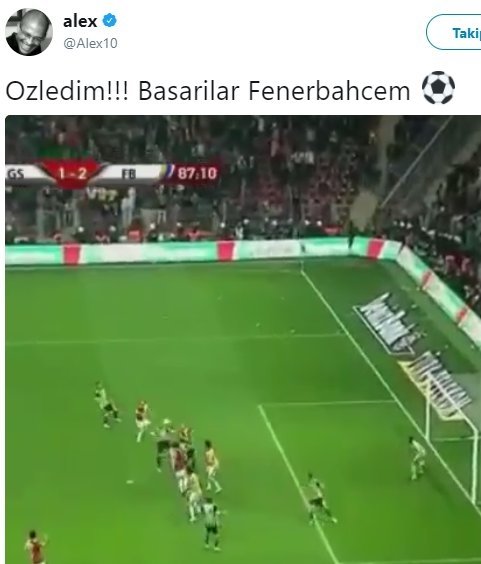 Alex'ten Fenerbahçe'ye mesaj var ! - Resim : 1