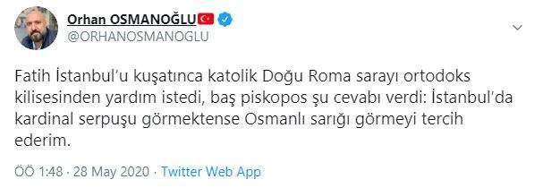 Fatih Sultan Mehmet'in torunu paylaşımıyla Twitter'ı karıştırdı - Resim : 1