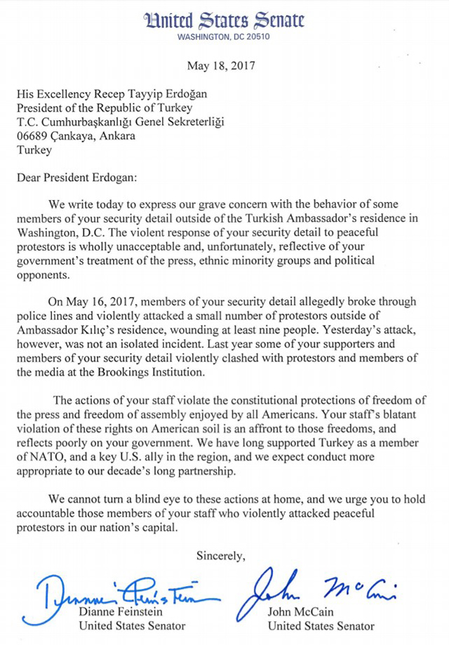 ABD Senatosu'ndan Erdoğan'a ''hesap sorun'' mektubu  - Resim : 1