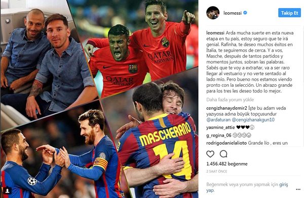 Messi’den Arda Turan paylaşımı - Resim : 1