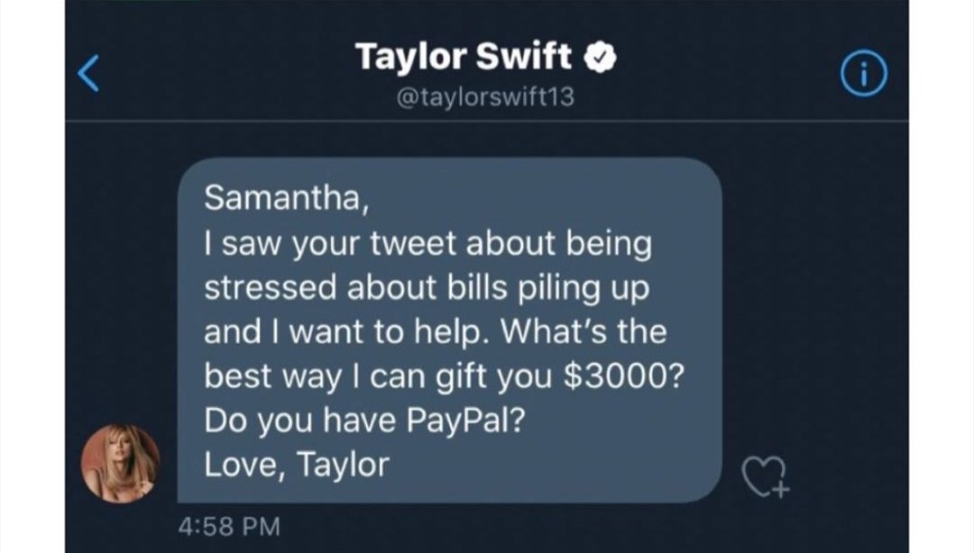 Taylor Swift maddi gücü olmayanlara yardım ediyor - Resim : 1