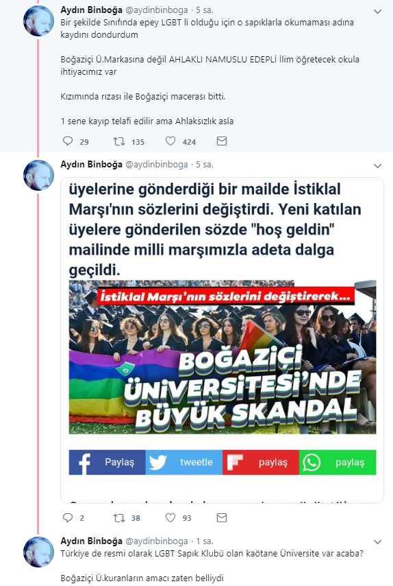 AK Partili siyasetçi LGBT broşürü nedeniyle kızını Boğaziçi'nden aldı - Resim : 2