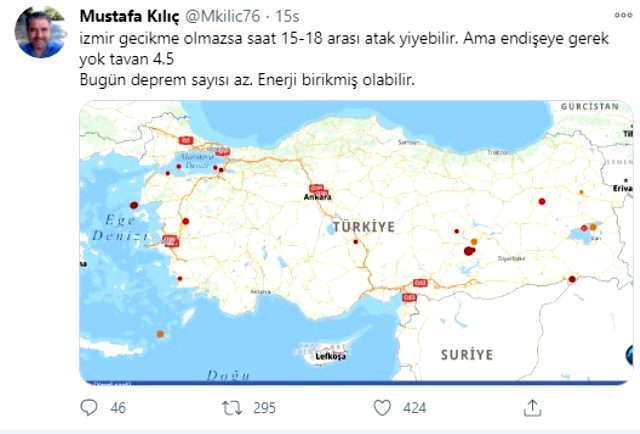 İzmir'de deprem olacağını 15 saat önceden bildi; İstanbul'u da uyardı! - Resim : 1
