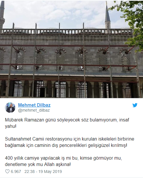 Sultanahmet Camisi restorasyonunda skandal - Resim : 1