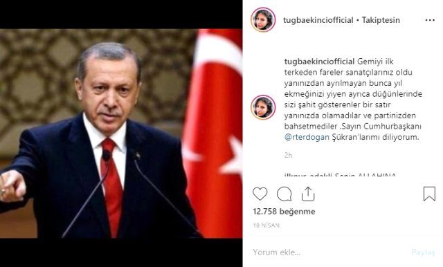 Tuğba Ekinci, Cumhurbaşkanı Erdoğan'dan özür diledi - Resim : 2