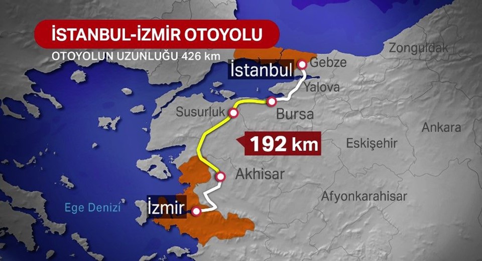 İstanbul-İzmir otoyolu açıldı ! Geçiş ücreti ne kadar ? - Resim : 1
