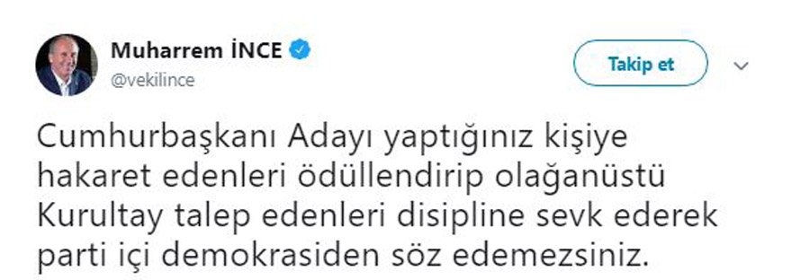 Muharrem İnce: ''Yüreğiniz varsa beni gönderin'' - Resim : 2