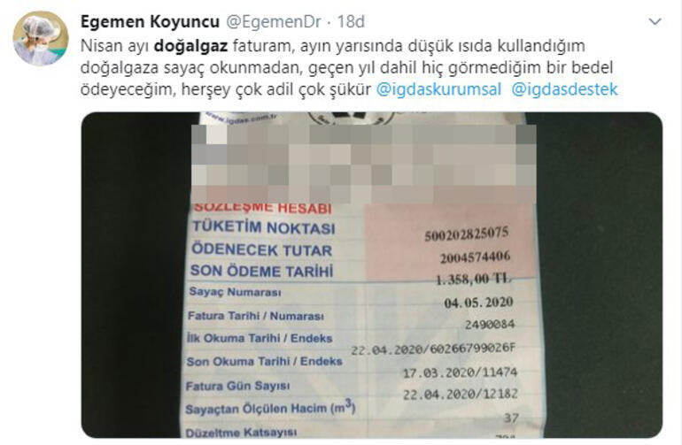 İstanbul'da yüksek gelen doğal gaz faturalarına tepki  - Resim : 1
